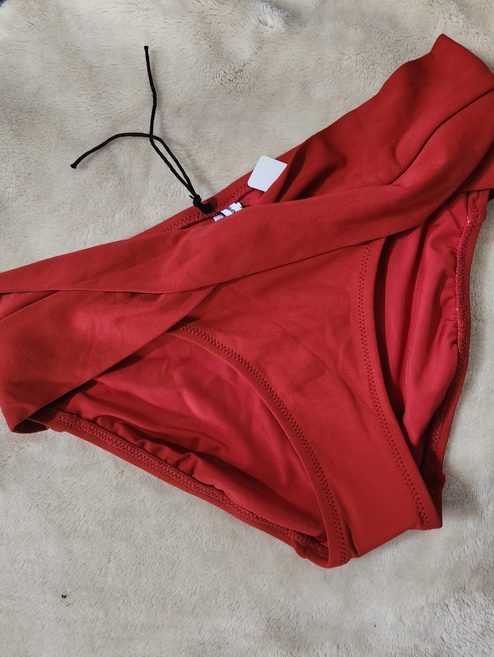 2/$30 Robin Picconi Twist Front Rust Red Bikini Bottoms